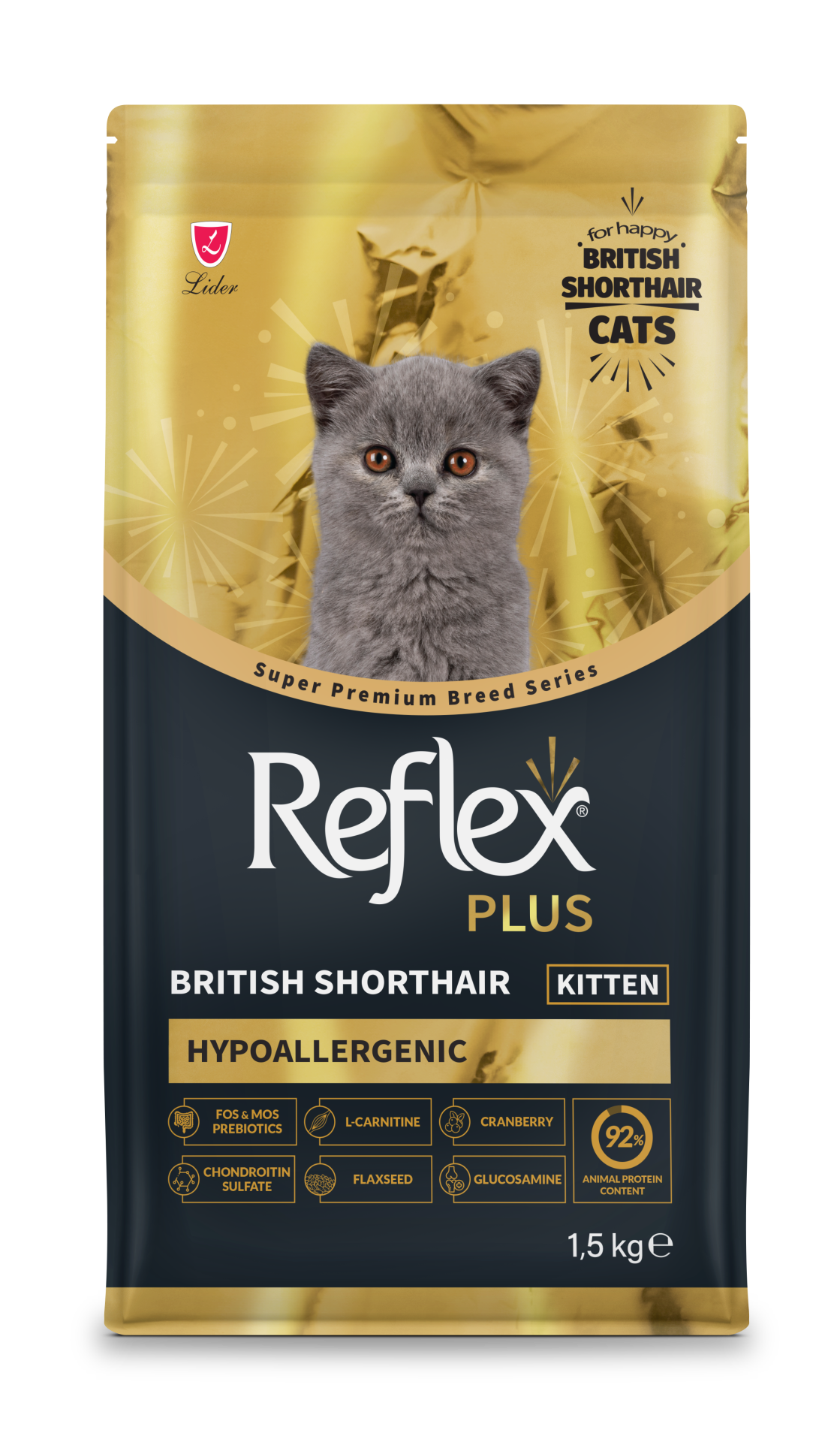 REF PLUS BRİTİSH SHORTHAİR YAV KEDİ 1.5KG*6.(869)