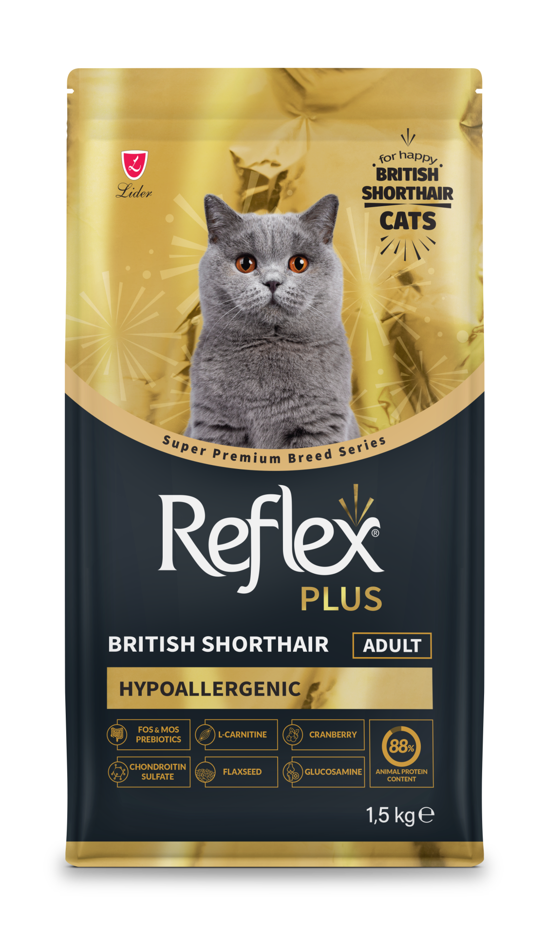 REF PLUS BRİTİSH SHORTHAİR KEDİ MAM 1.5 KG*6.(876)