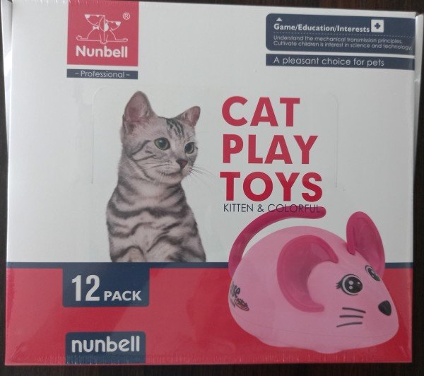 NUNBELL KEDİ OYUNCAK ÇEK-BRK FARE 12 Lİ..(241)