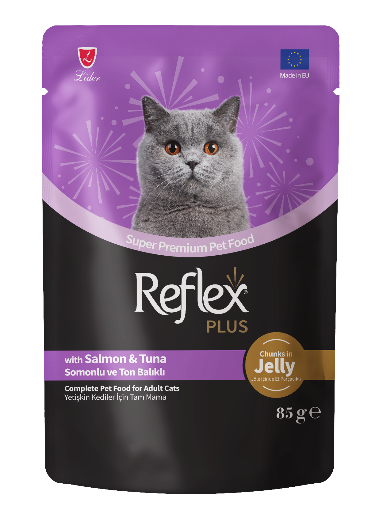 REF.PLUS KEDİ POUCH SOMON-TONBALIKLI 85GR*22.(128)