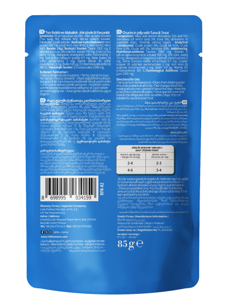 REF. PLUS KEDİ POUCH TON-ALABALIK 85GR*22..(159)