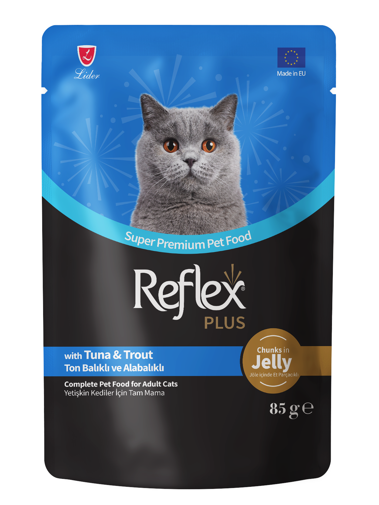 REF. PLUS KEDİ POUCH TON-ALABALIK 85GR*22..(159)