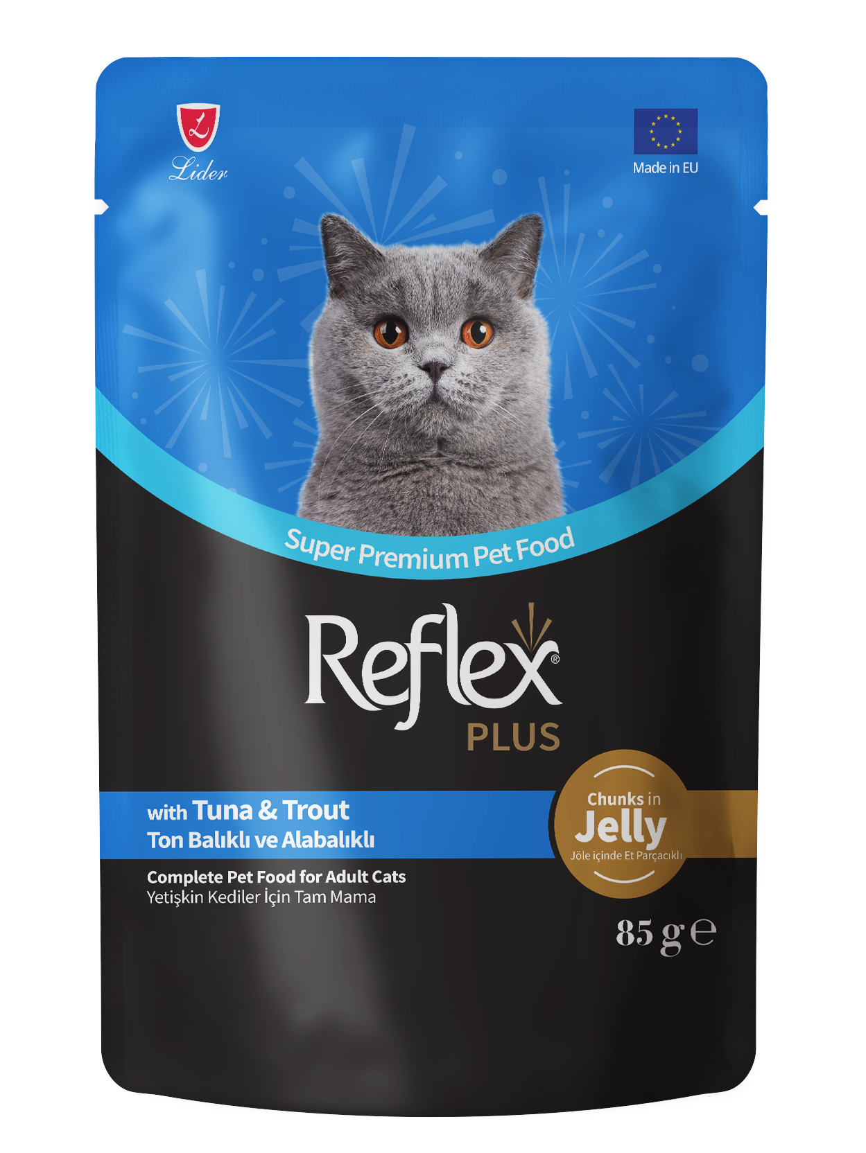 REF. PLUS KEDİ POUCH TON-ALABALIK 85GR*22..(159)