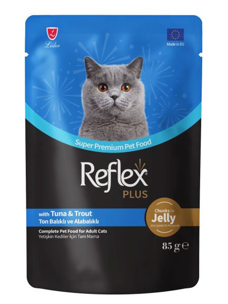REF. PLUS KEDİ POUCH TON-ALABALIK 85GR*22..(159)
