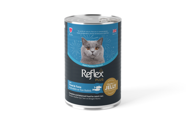 REF PLUS KEDİ KONS TON-ALABALIK JÖLEL400GR*12(582)