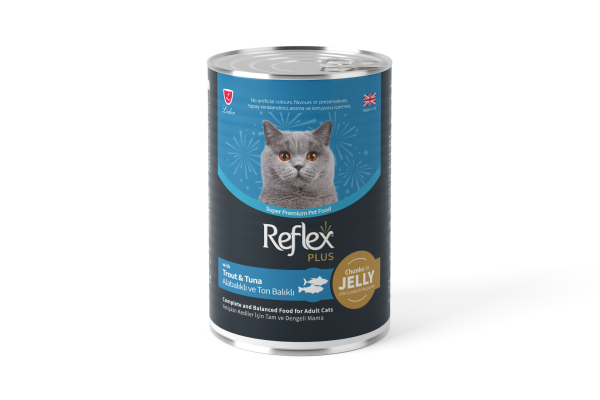REF PLUS KEDİ KONS TON-ALABALIK JÖLEL400GR*12(582)