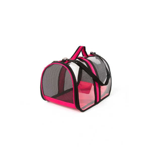 BACCO MİLANO ŞEFFAF ÇANTA PEMBE (48*28*28CM).(470)