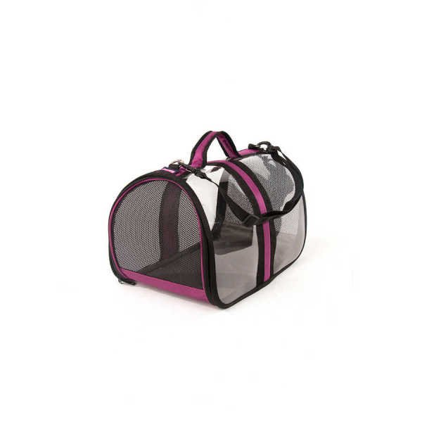 BACCO MİLANO ŞEFFAF ÇANTA MOR (48*28*28CM)..(835)