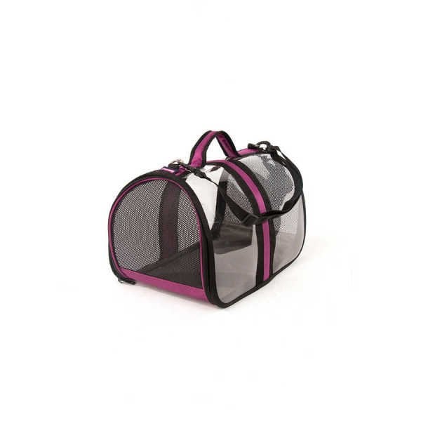 BACCO MİLANO ŞEFFAF ÇANTA MOR (48*28*28CM)..(835)