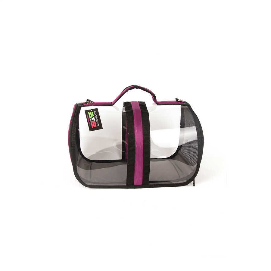 BACCO MİLANO ŞEFFAF ÇANTA MOR (48*28*28CM)..(835)
