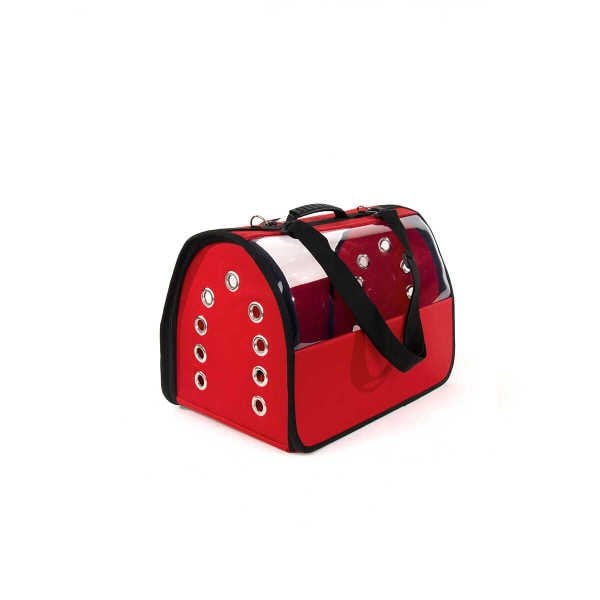 FLYBAG ŞEFFAF ÇANTA BÜYÜK BOY KIRMIZI (662)