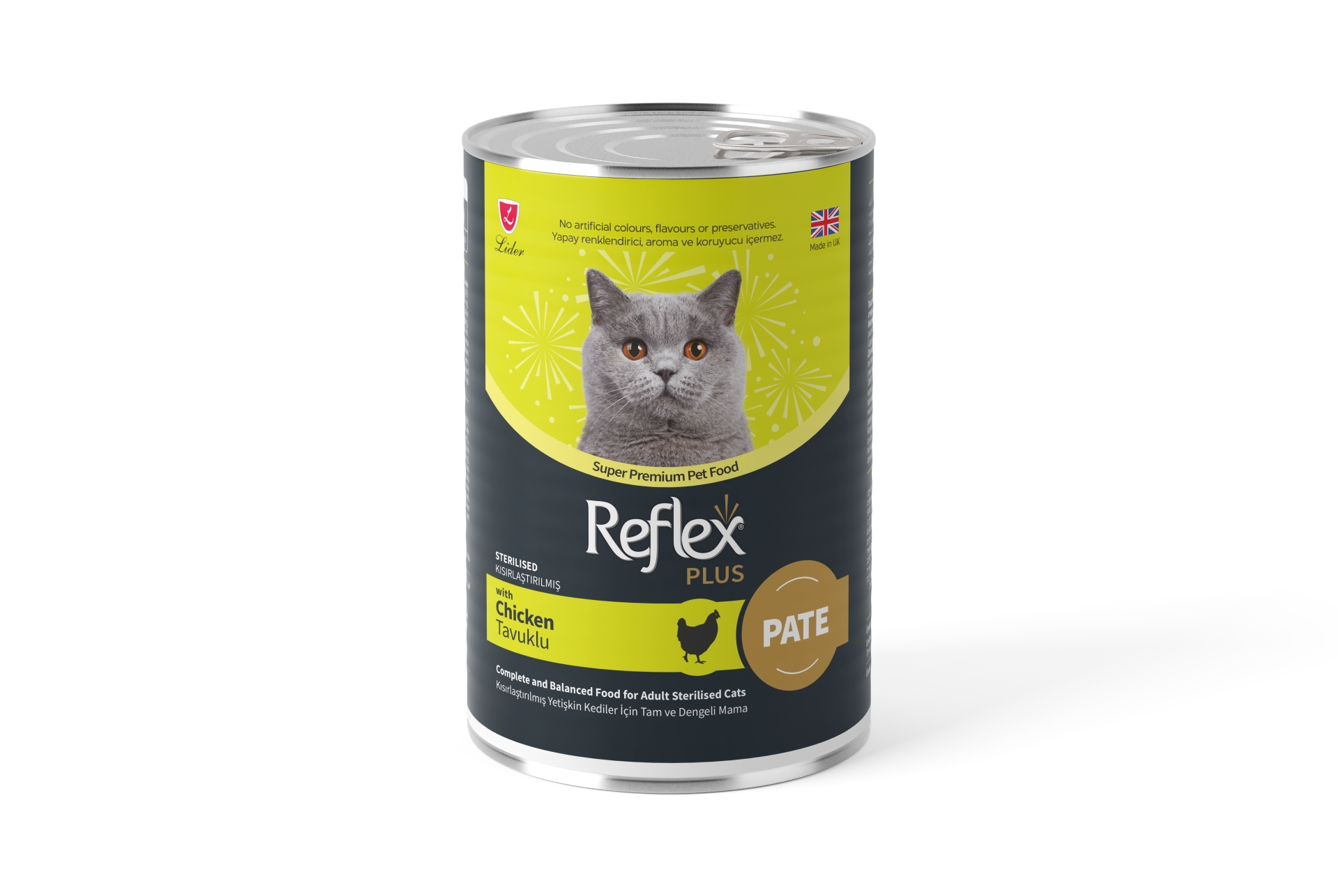 REF PLUS KEDİ KONS PÜRE KISIR-TAVUK 395GR*12(077)