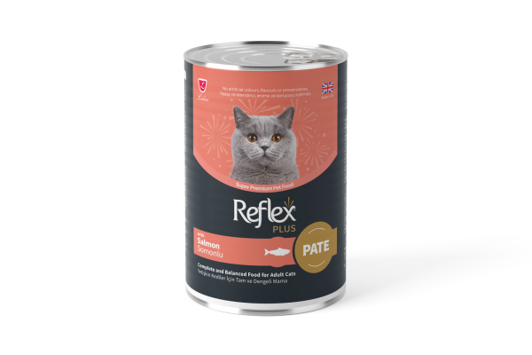 REF PLUS KEDİ KONS PÜRE SOMONLU 395GR*12..(636)