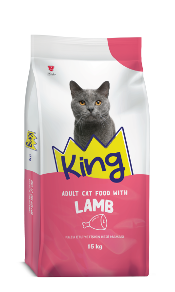 KİNG KEDİ MAM KUZU ETLİ&PİRİNÇLİ 15KG..(168)