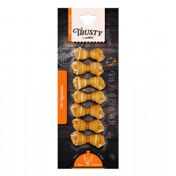 TRUSTY TAVUK TATLI PAT DÜĞ KEMİK 7Lİ 140GR*6.(047)