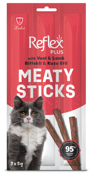 REF KEDİ ÖDÜL ÇUBUK DANA&KUZU ETLİ 3*5GR*35 (182)