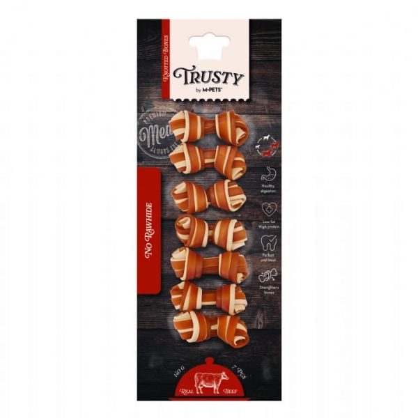 TRUSTY BİFTEK TAT PAT DÜĞ KEMİK 7Lİ 140GR*6.(7085)