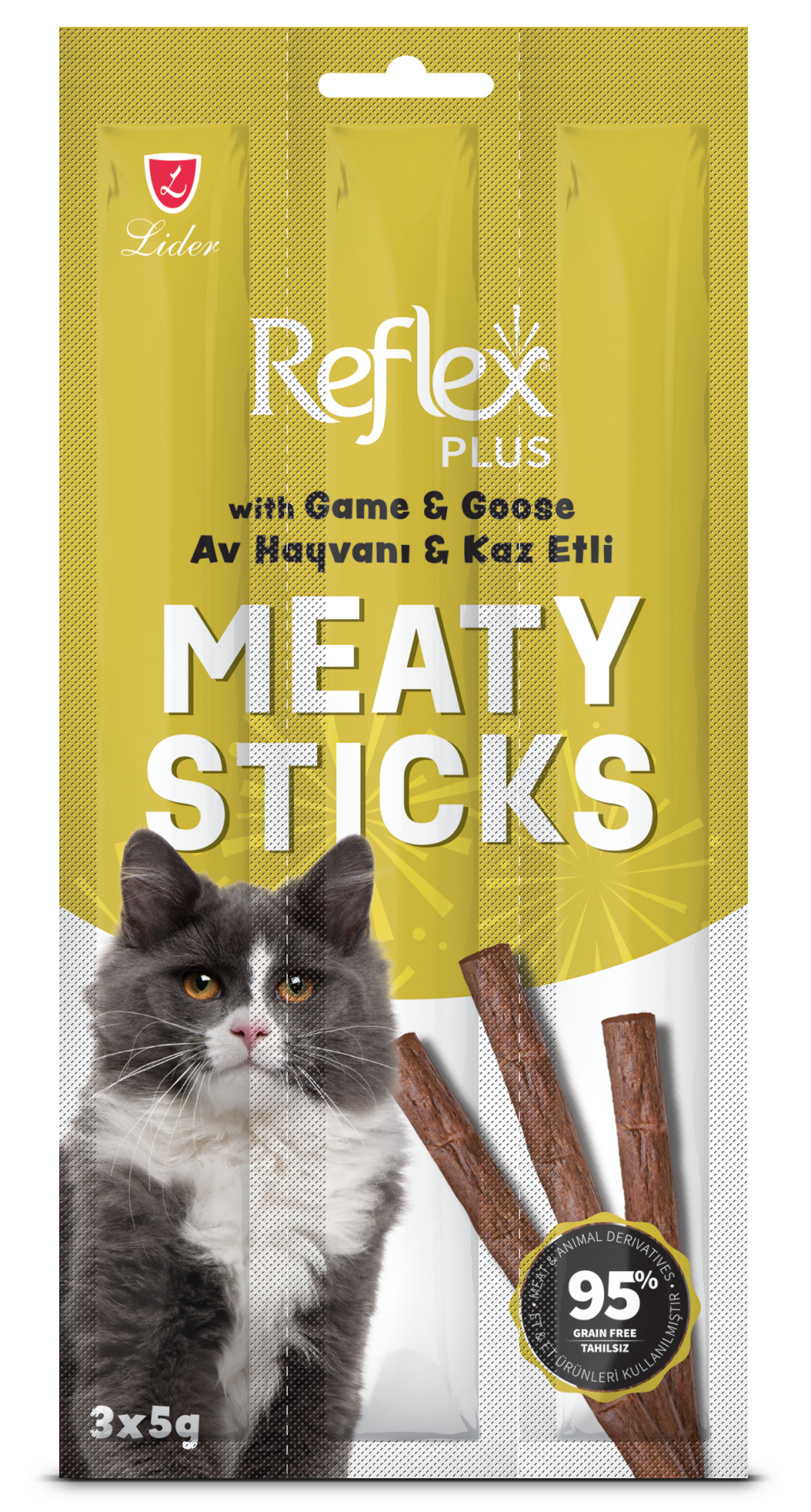 REF KEDİ ÖDÜLÇUBUK AV.HAY&KAZ ETİ 3*5 GR*35..(199)