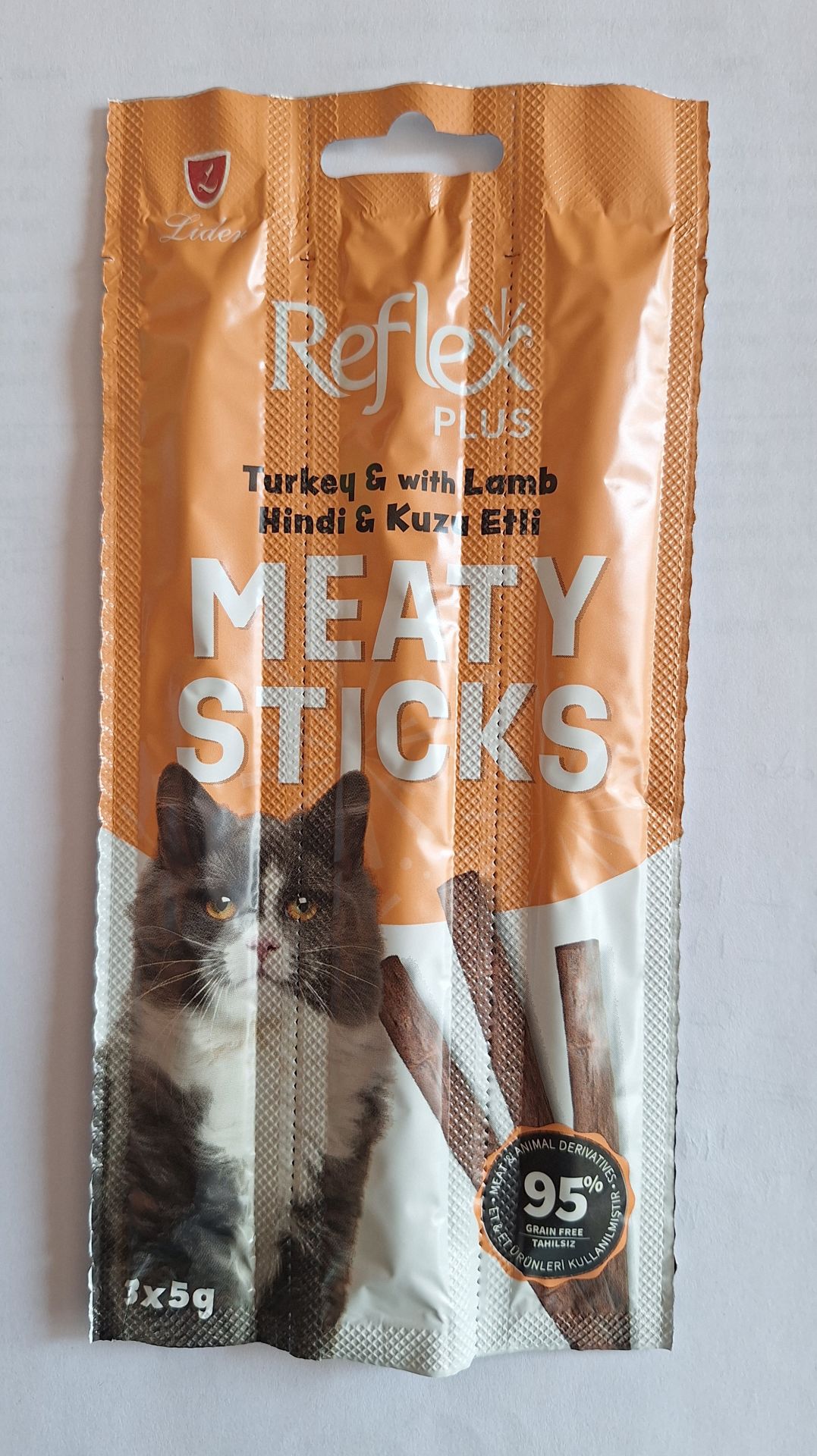 REF KEDİ ÖDÜL ÇUBUK HİNDİ&KUZU ETİ 3*5GR*35..(205)