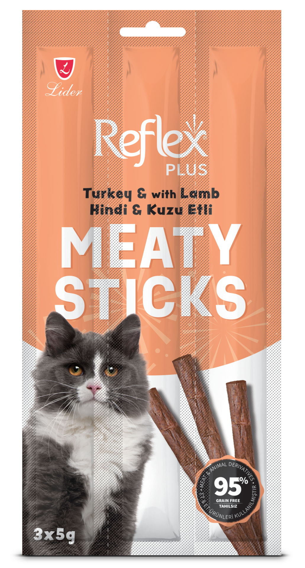 REF KEDİ ÖDÜL ÇUBUK HİNDİ&KUZU ETİ 3*5GR*35..(205)