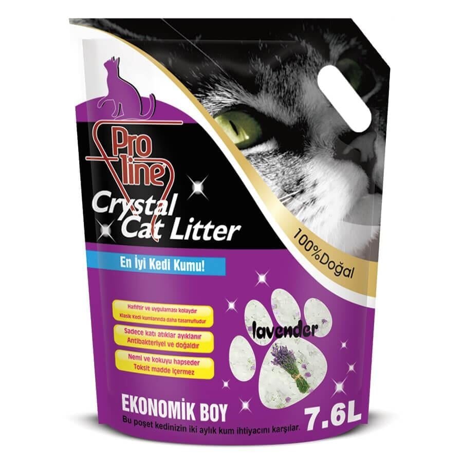 PROLİNE KRİSTAL KEDİ KUMU LAVANTA 7.6*4..(481)