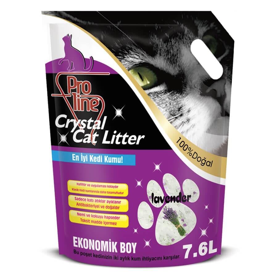 PROLİNE KRİSTAL KEDİ KUMU LAVANTA 7.6*4..(481)