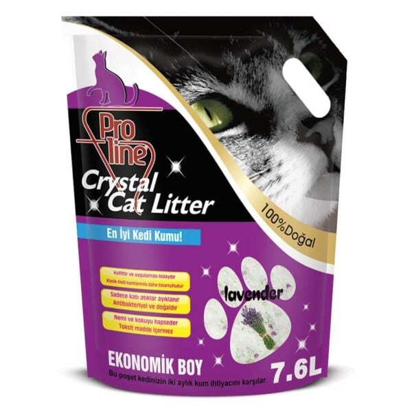 PROLİNE KRİSTAL KEDİ KUMU LAVANTA 7.6*4..(481)