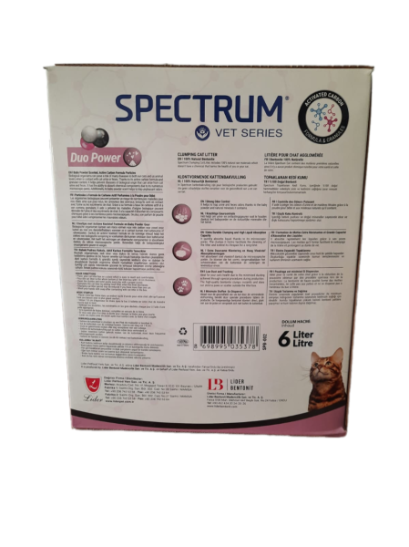 SPECTRUM VET DUO POWER BENTONİT KUM 6LT*175..(378)